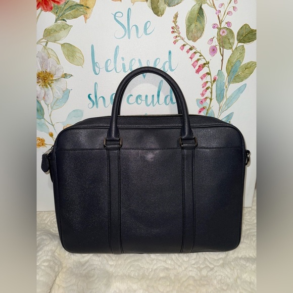 Coach Perry Slim Briefcase in Dark Blue - Picture 14 of 14